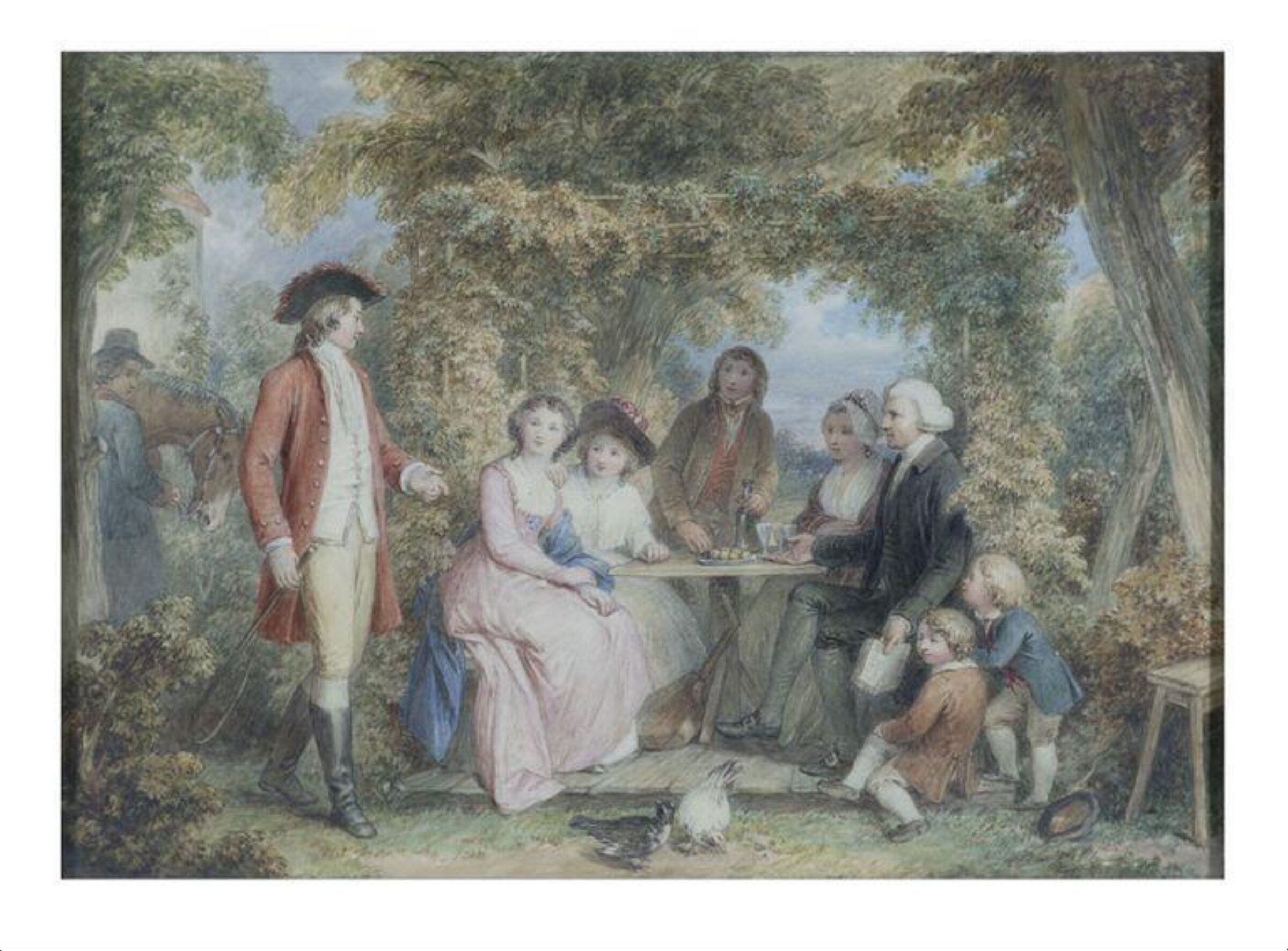 Young Thornhill introducing himself to the Primrose Family, John Masey Wright, ca. early 19th century