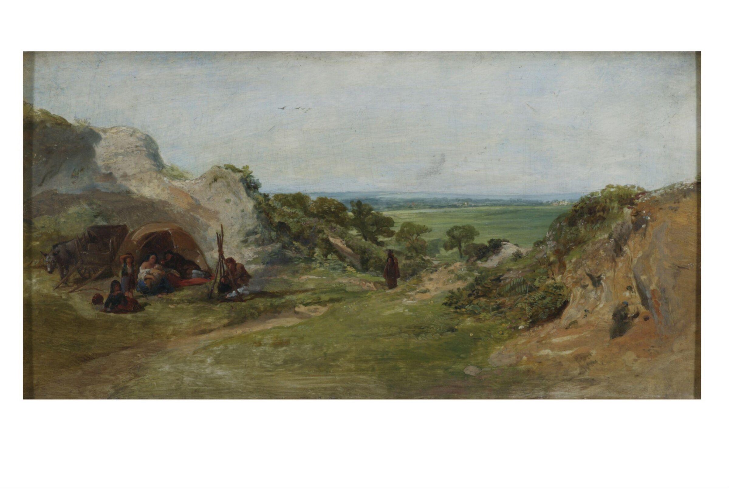 Landscape: The Gypsy Camp, William Collins, 1820-1847