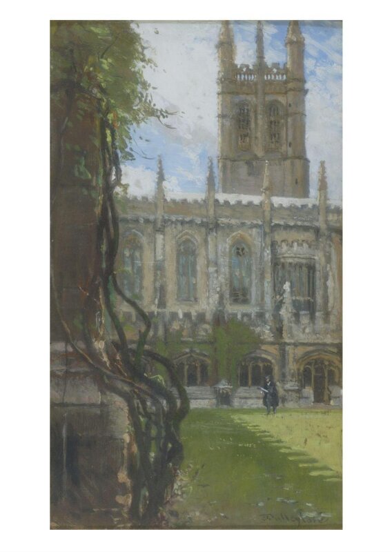 Magdalen College, Oxford, from the Cloisters