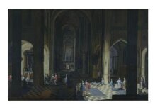 Interior of a Cathedral: Night Scene thumbnail 1