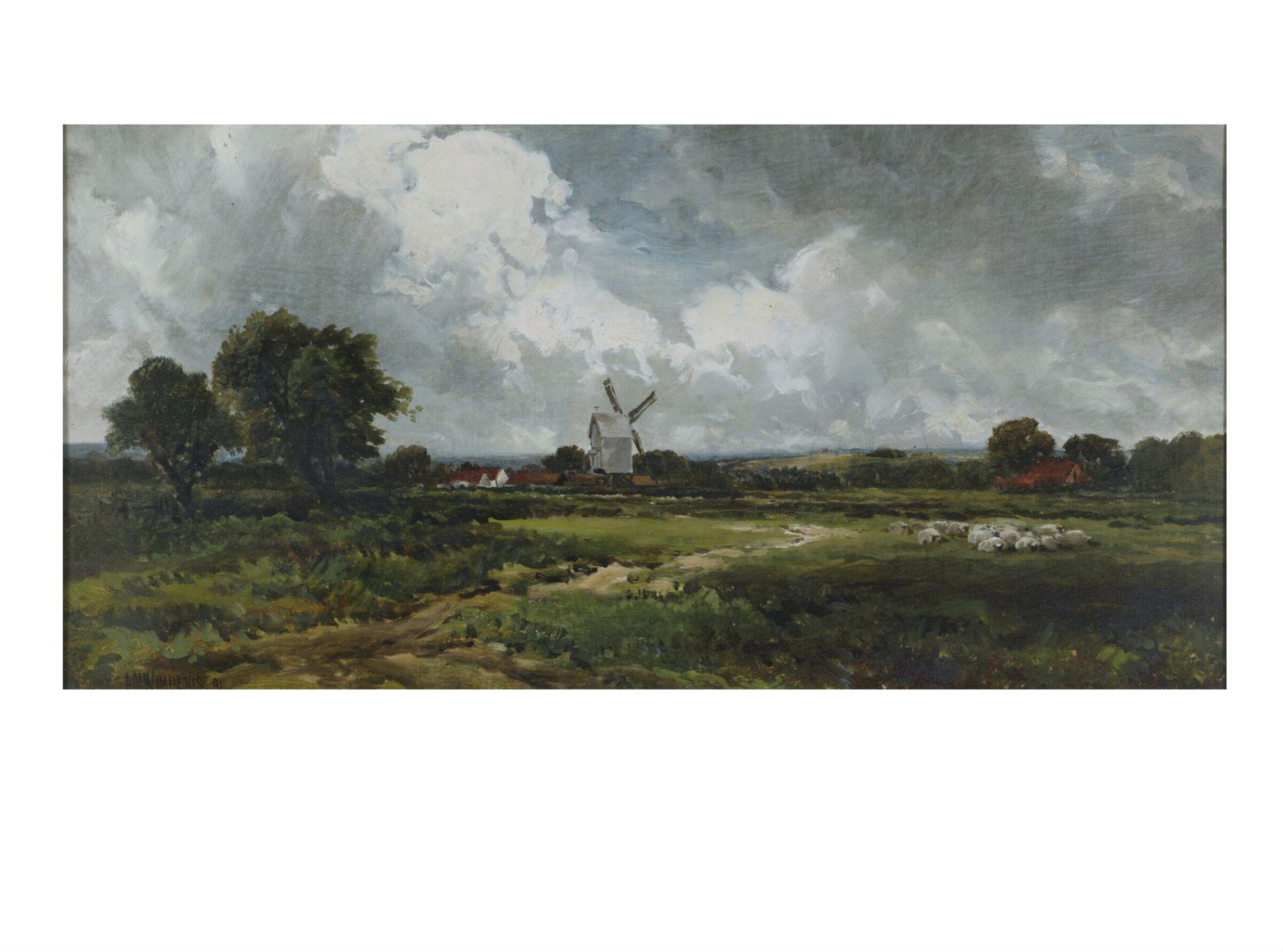 Landscape with Windmill, Edmund Morison Wimperis, 1891