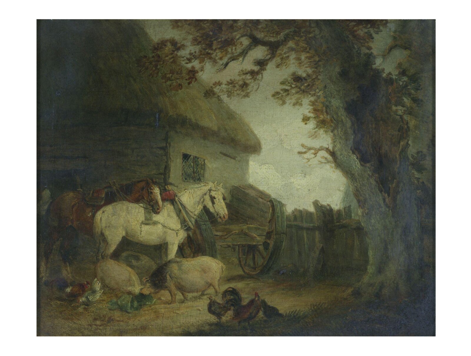 A Farmyard, George Morland, 19th century