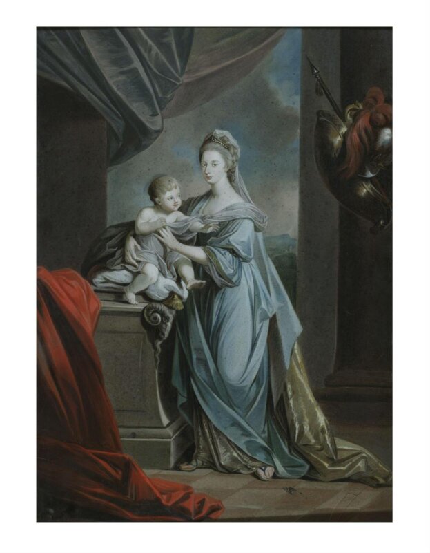 Princess Augusta Charlotte with Her Infant Son