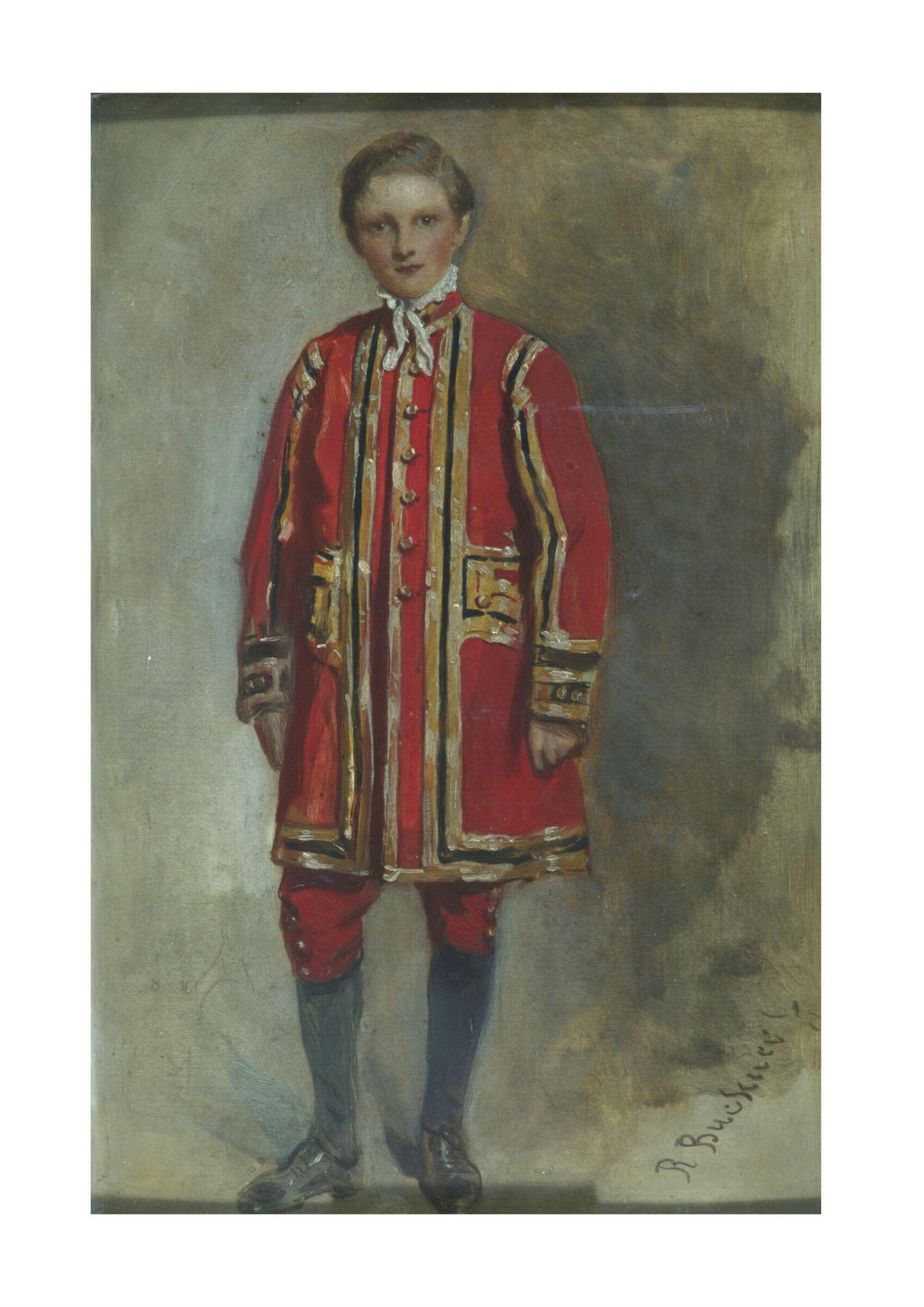 Portrait of a boy chorister of the Chapel Royal, Richard Buckner, ca. 1873