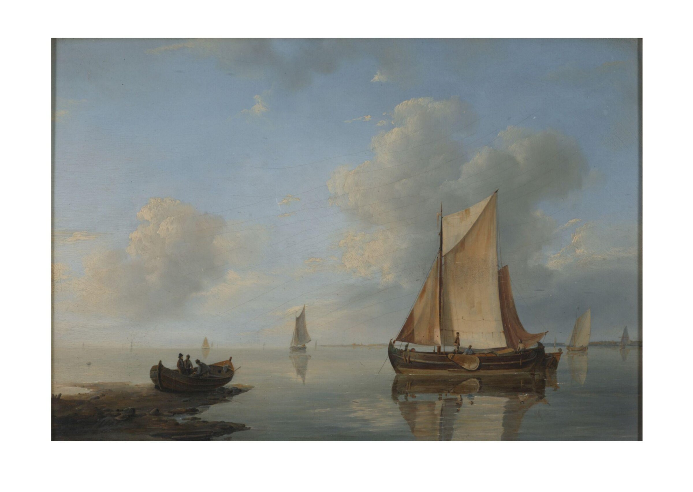 Sea Piece: Calm Waters, Hermanus Koekkoek the Elder, 1840s