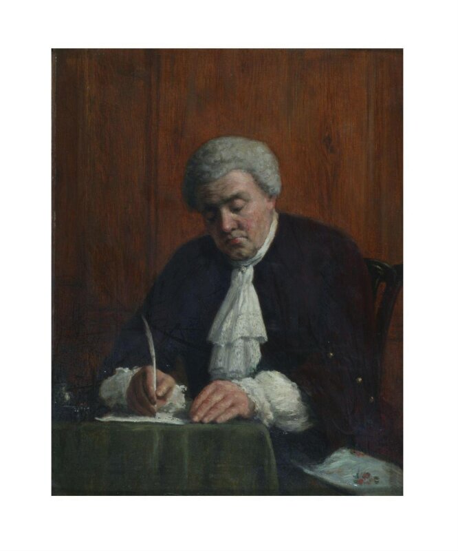 Very Important: A Man Writing at a Table