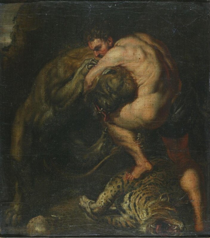 Hercules and the Nemean lion