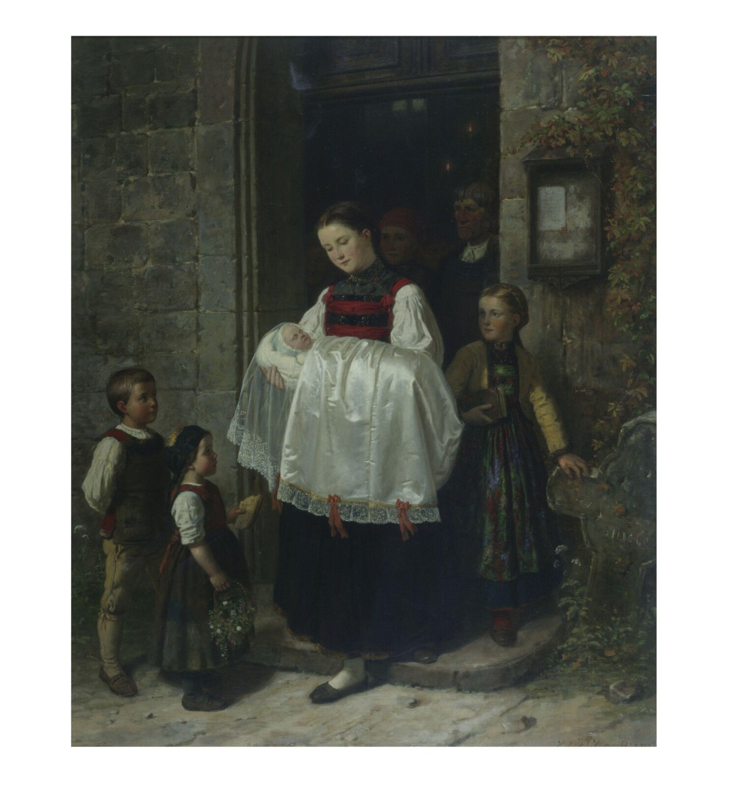 The Return from the Christening, Hubert Salentin, 1859