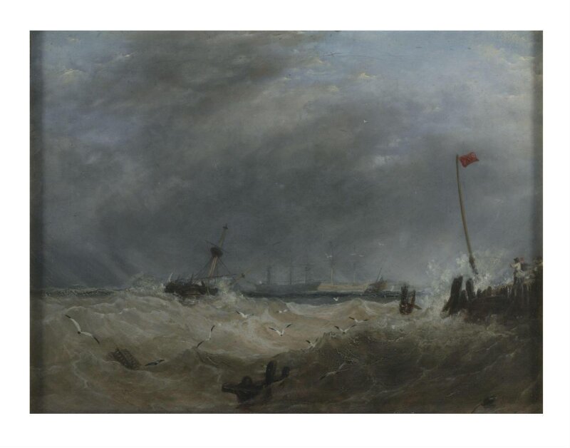 A Sea port: gale rising