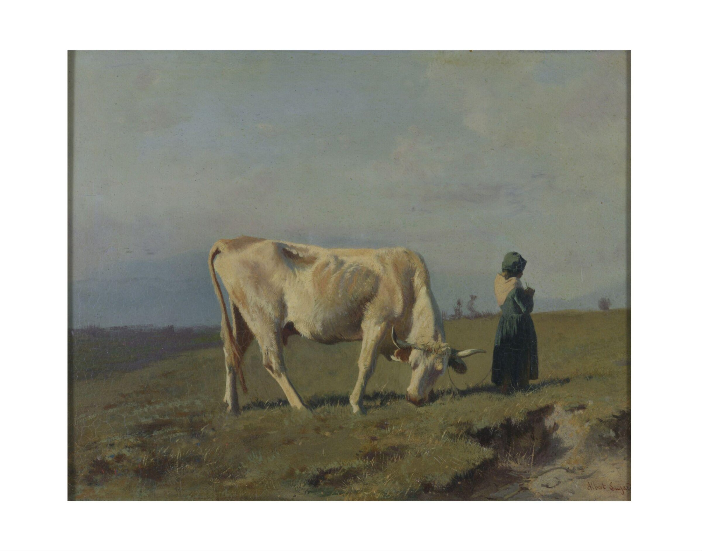 The White Cow, Albert Lugardon, mid 19th century