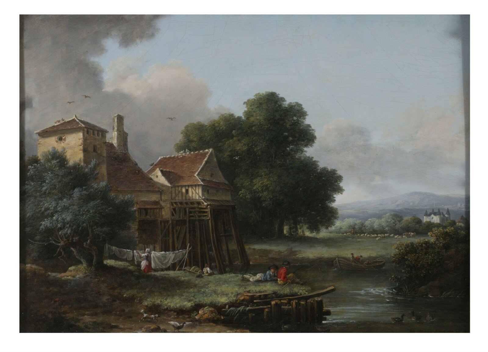 Water Mill: Charentonneau, Alexandre Pau de Saint-Martin, ca. 1789