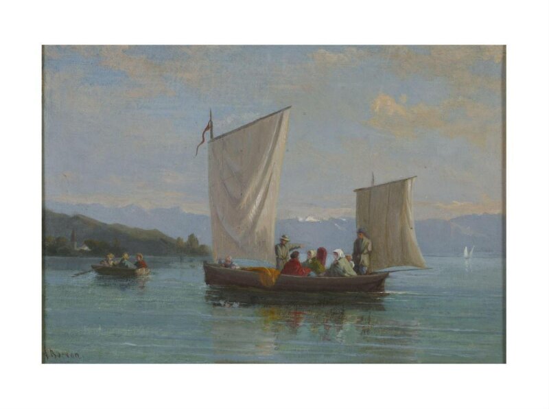 Sailing boat and rowing boat