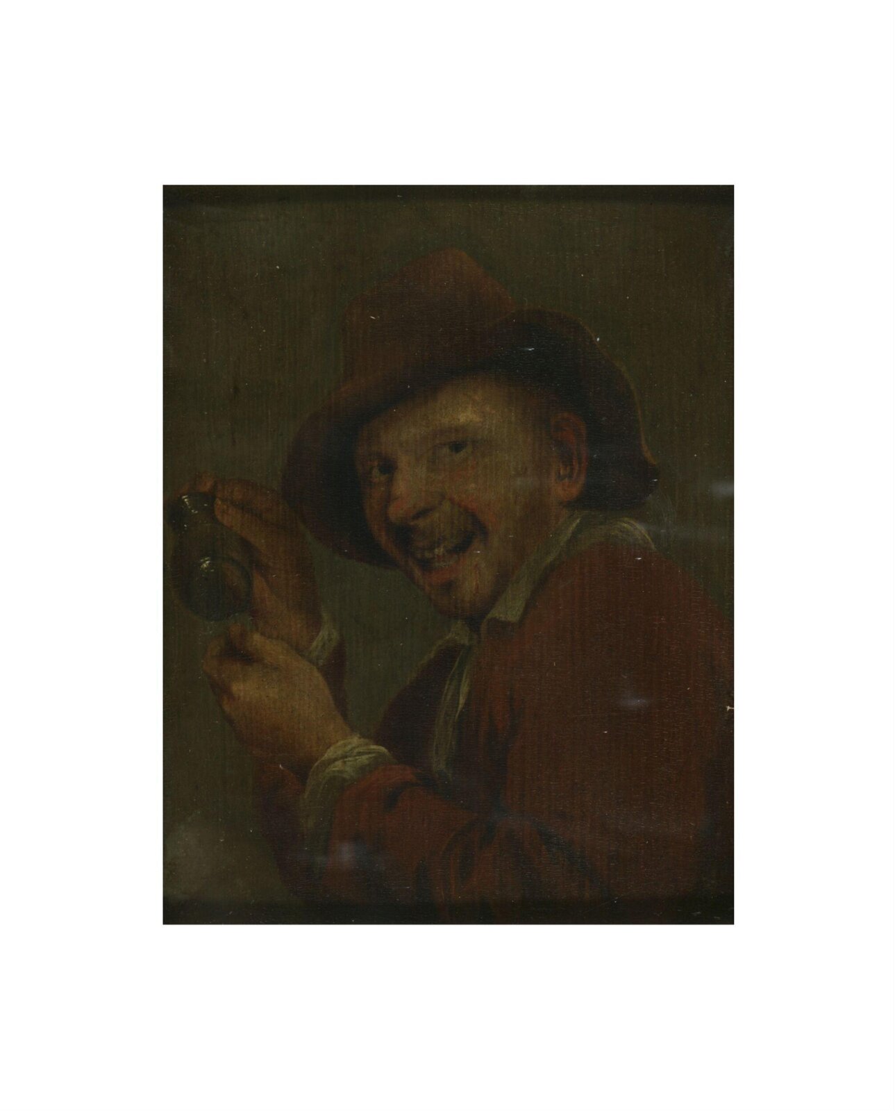Peasant with a glass jug, 19th century?