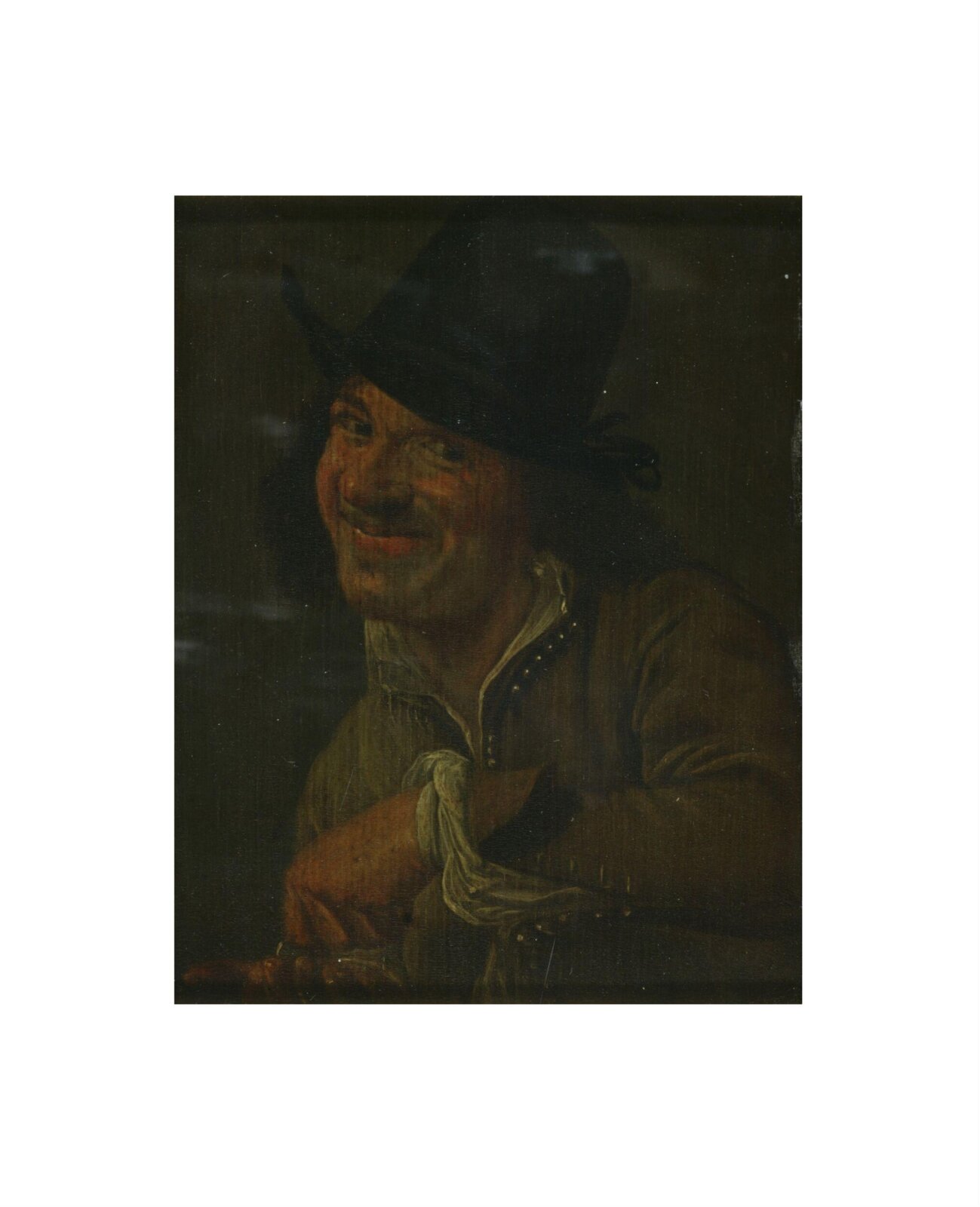 Peasant counting money, 19th century