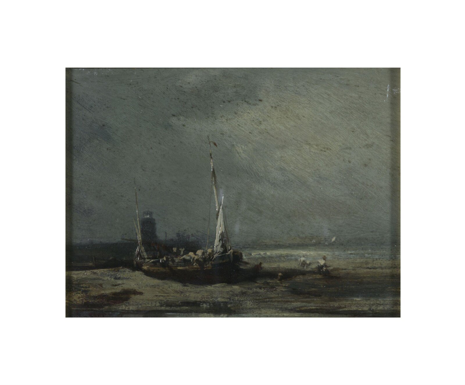 Boat on shore, Charles Hoguet, ca. 1845-1868