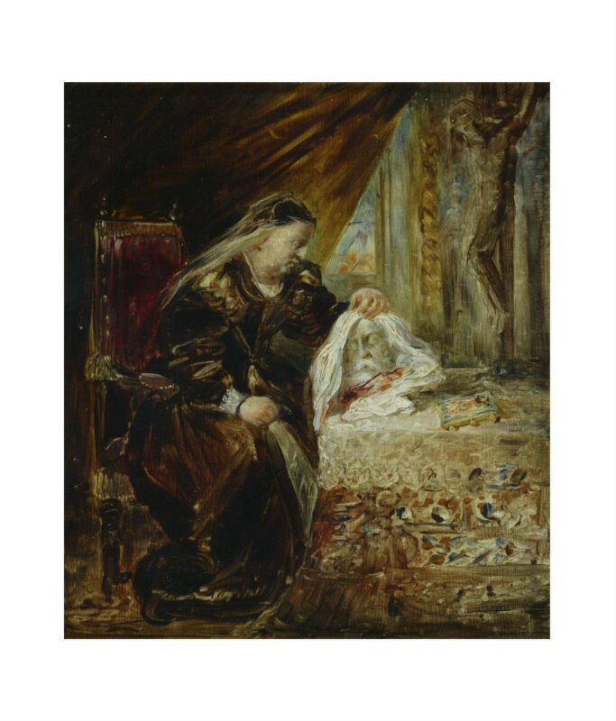 Catherine de Médici with the head of Coligny
