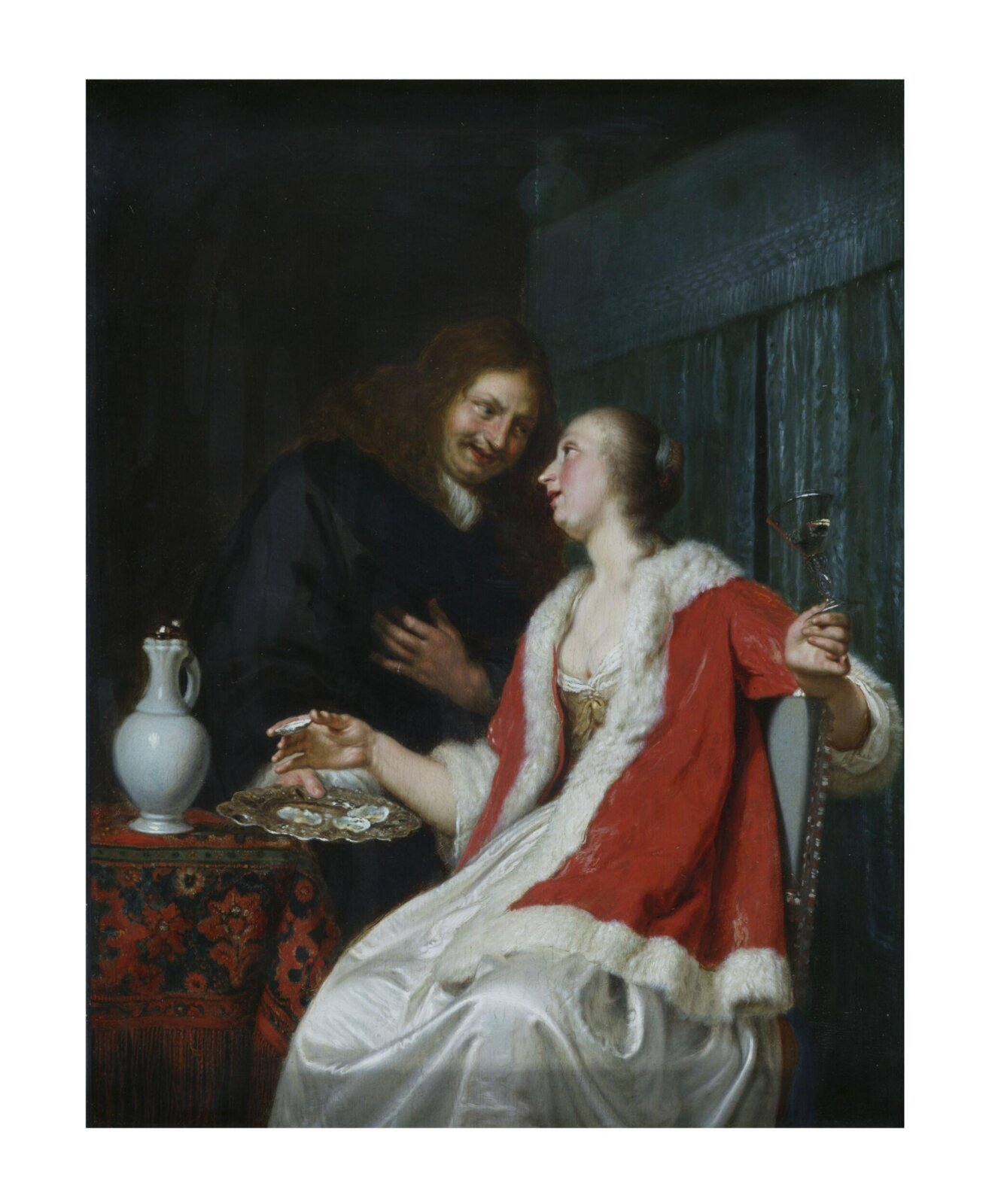 The Oyster Meal, after Frans van Mieris, 19th century