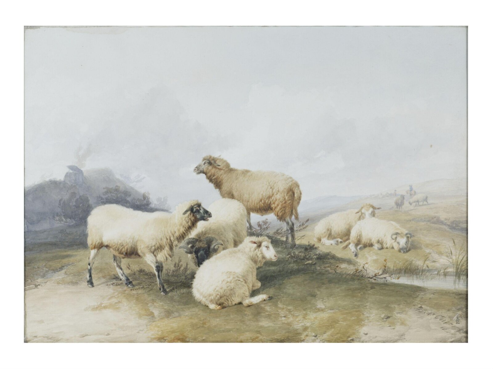 Sheep in a Landscape, Thomas Sidney Cooper, 1844