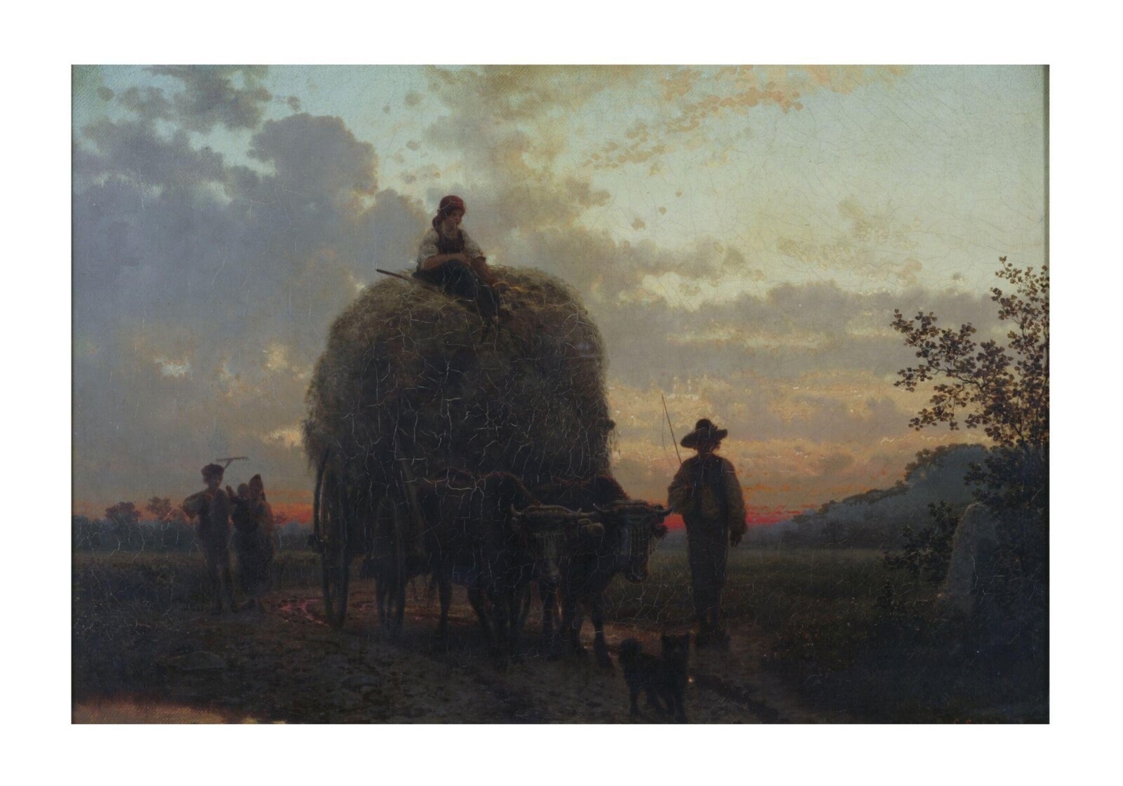 The Hay wagon, Karl Schlesinger, 1860s