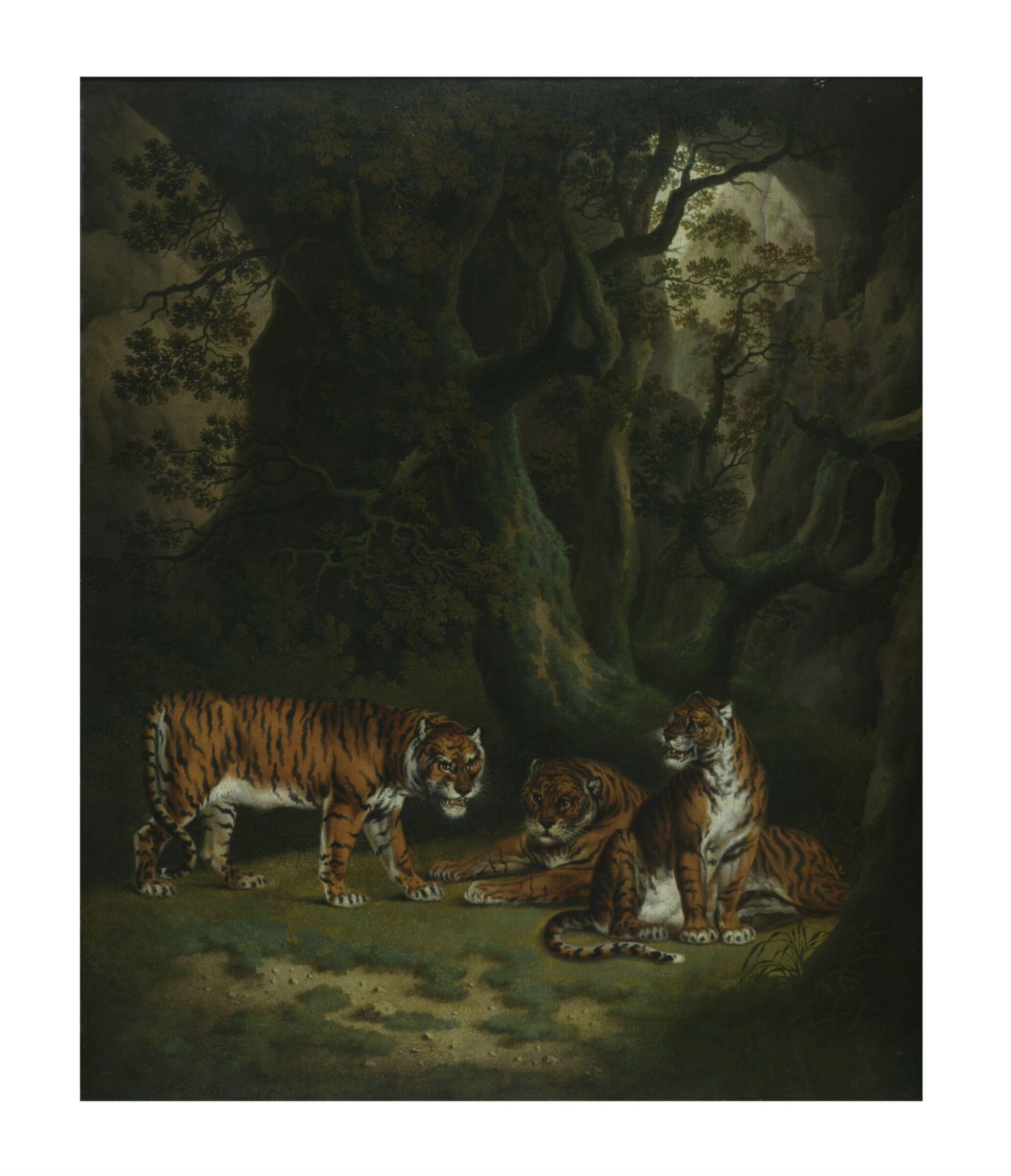 Tigers in a Jungle, Julius Caesar Ibbetson, early 19th century