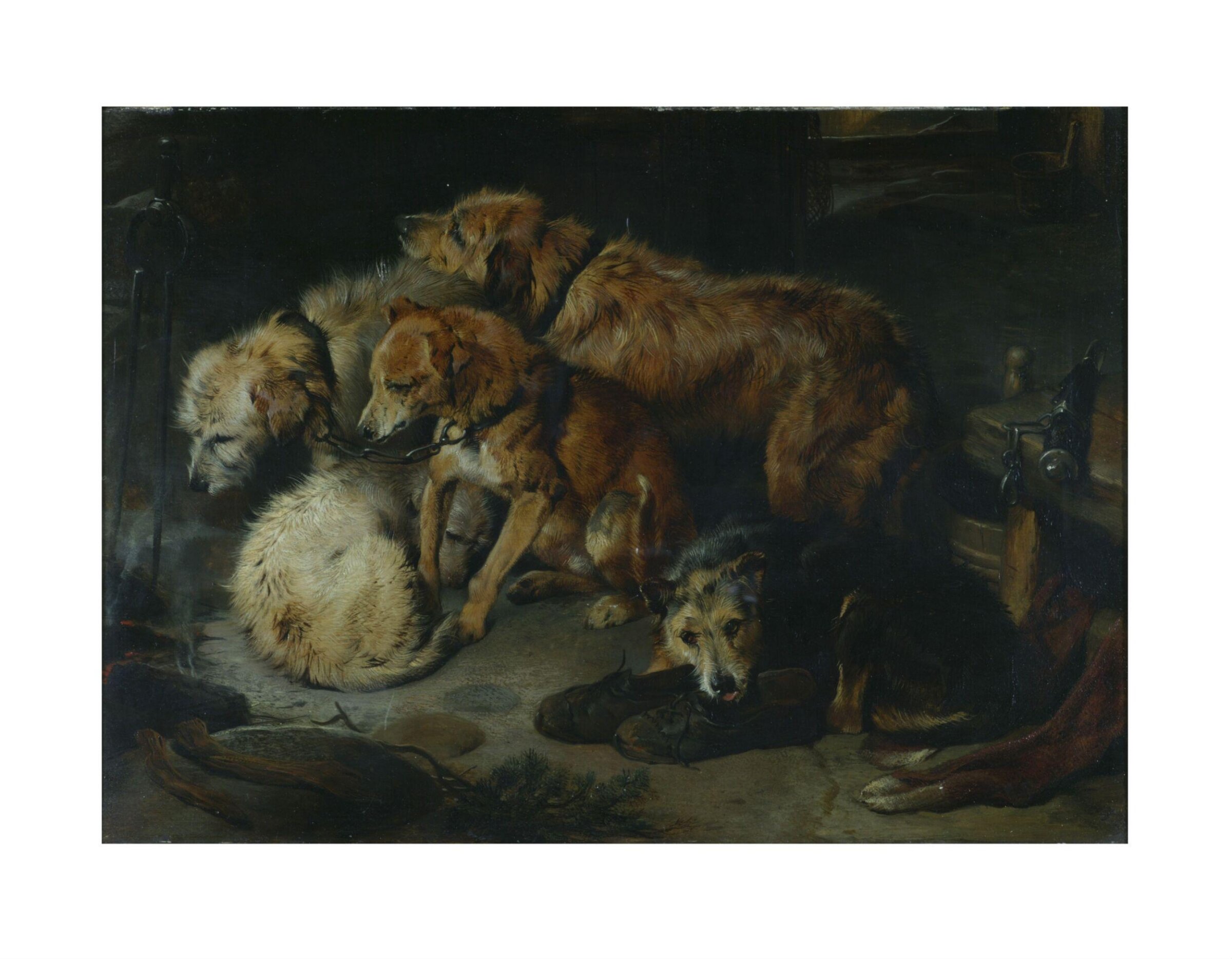 A Fireside Party, Edwin Henry Landseer, 1829