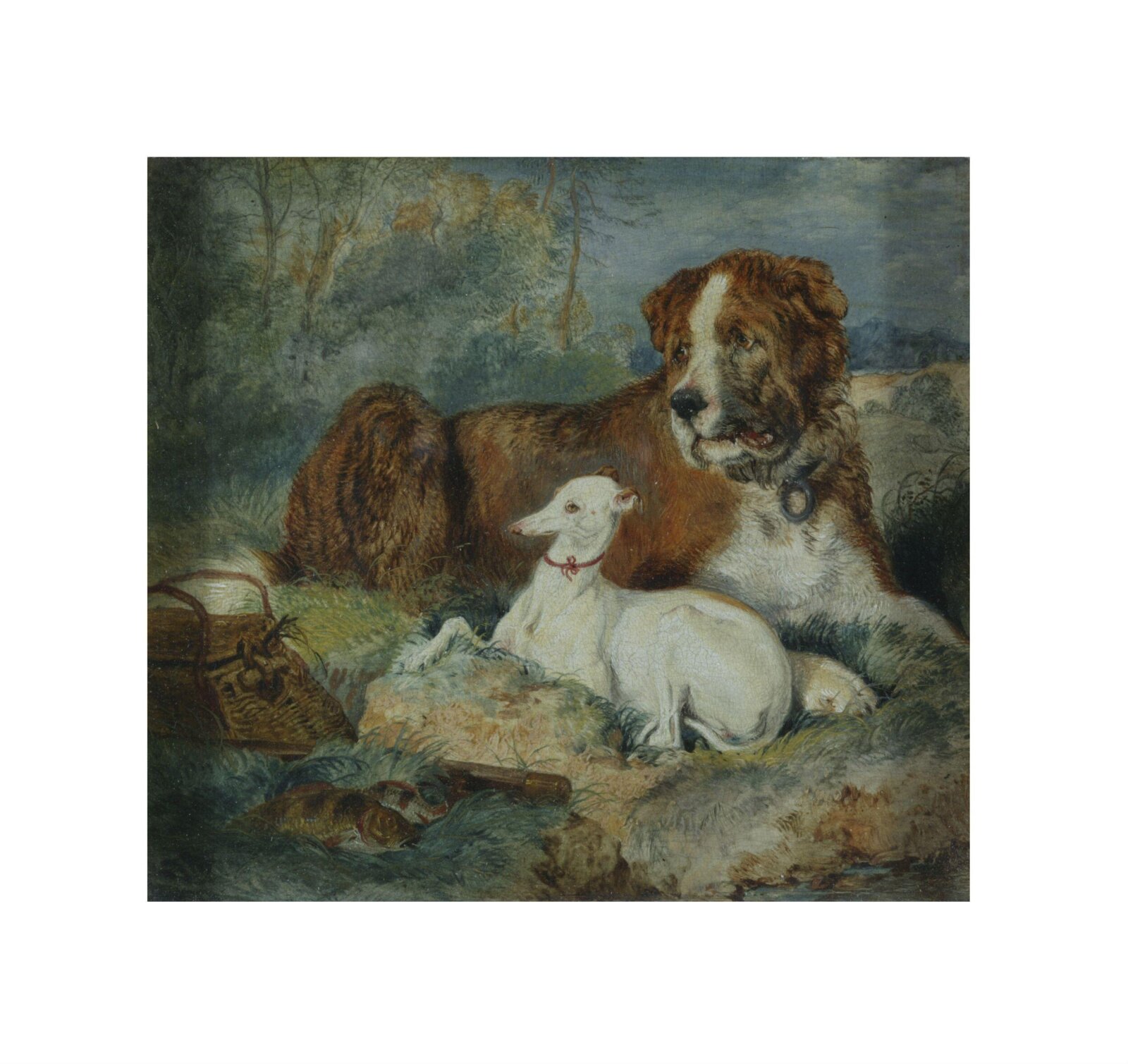 The Angler's Guard, Edwin Henry Landseer, 1824