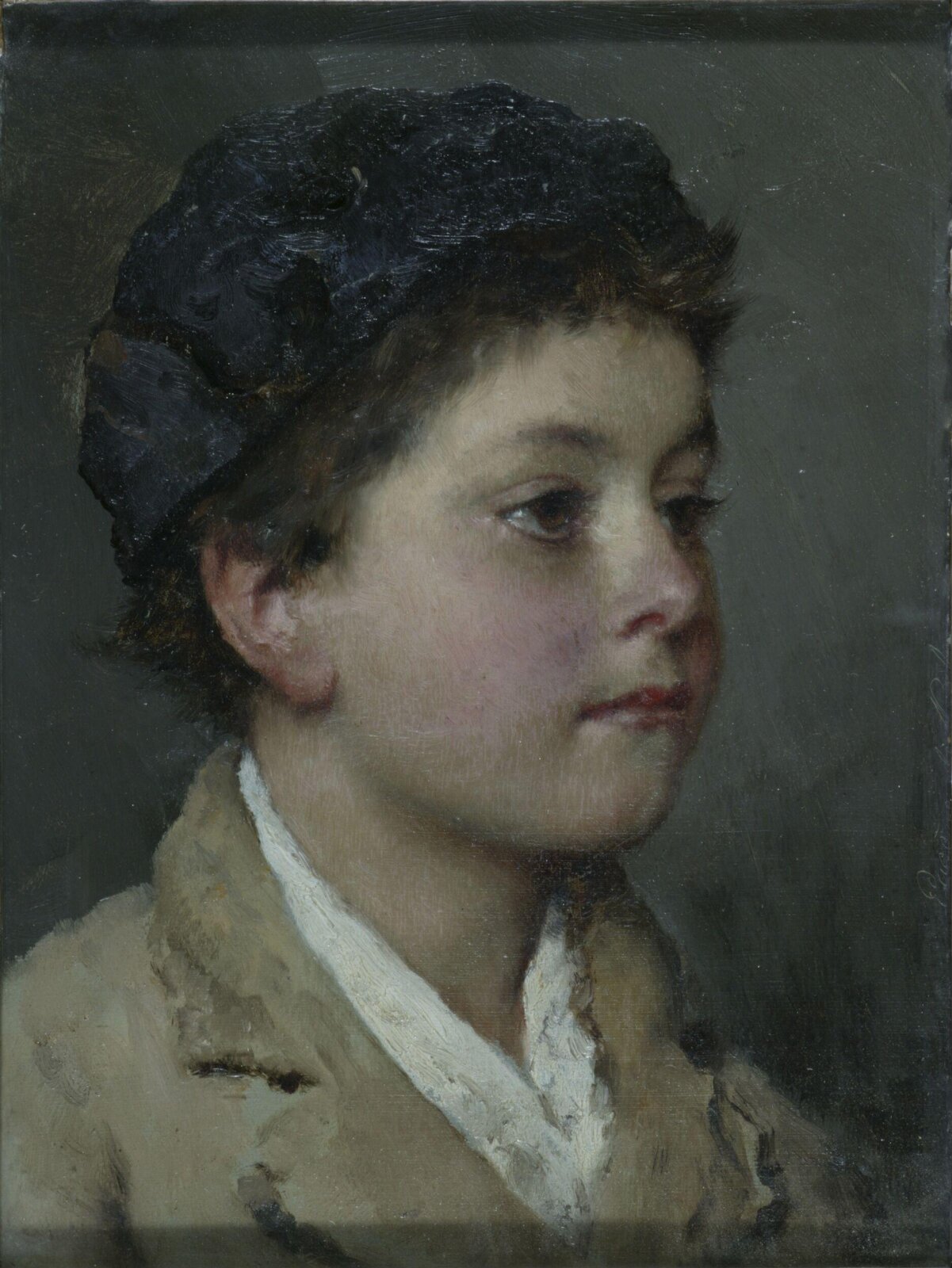 Head of a boy, Eugen von Blaas, ca. 1880