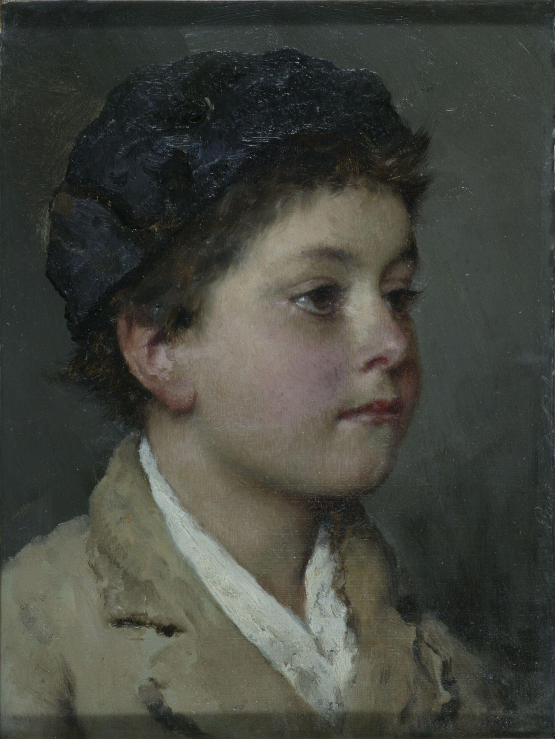 Head of a boy, Eugen von Blaas, ca. 1880