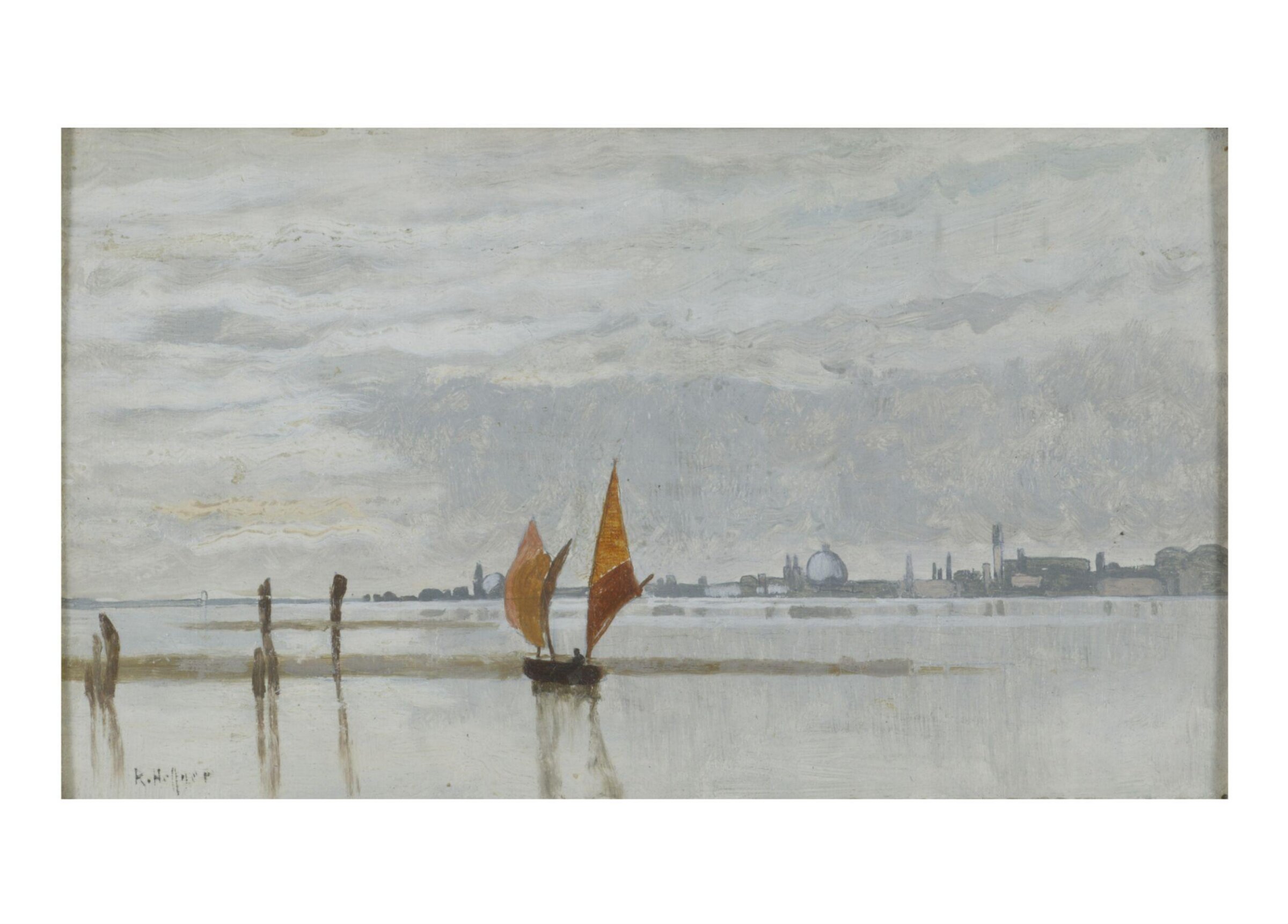 Distant View of Venice, Karl Heffner, 1880