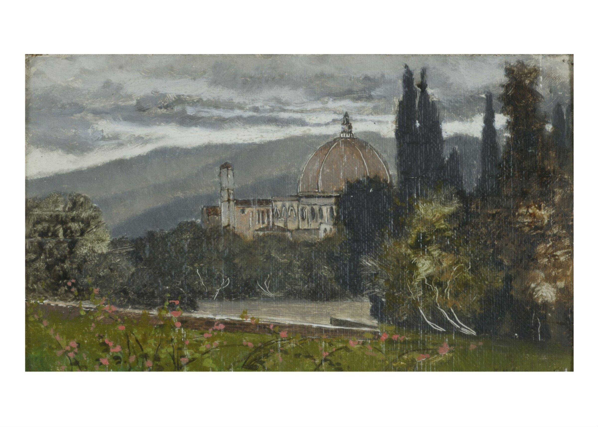 Florence, Boboli Gardens and Cathedral, Karl Heffner, 1880