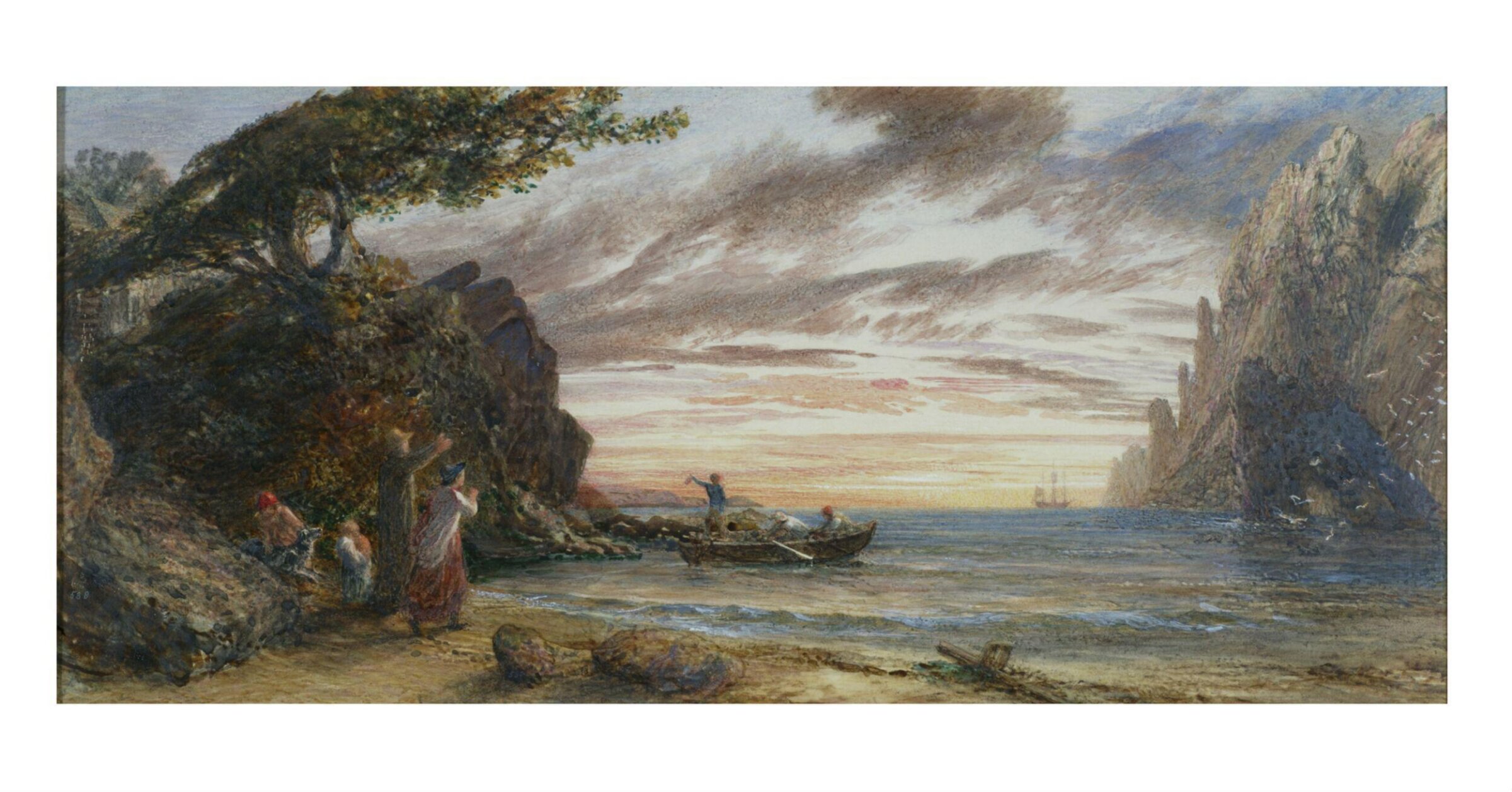 Going to Sea, Samuel Palmer, 1858