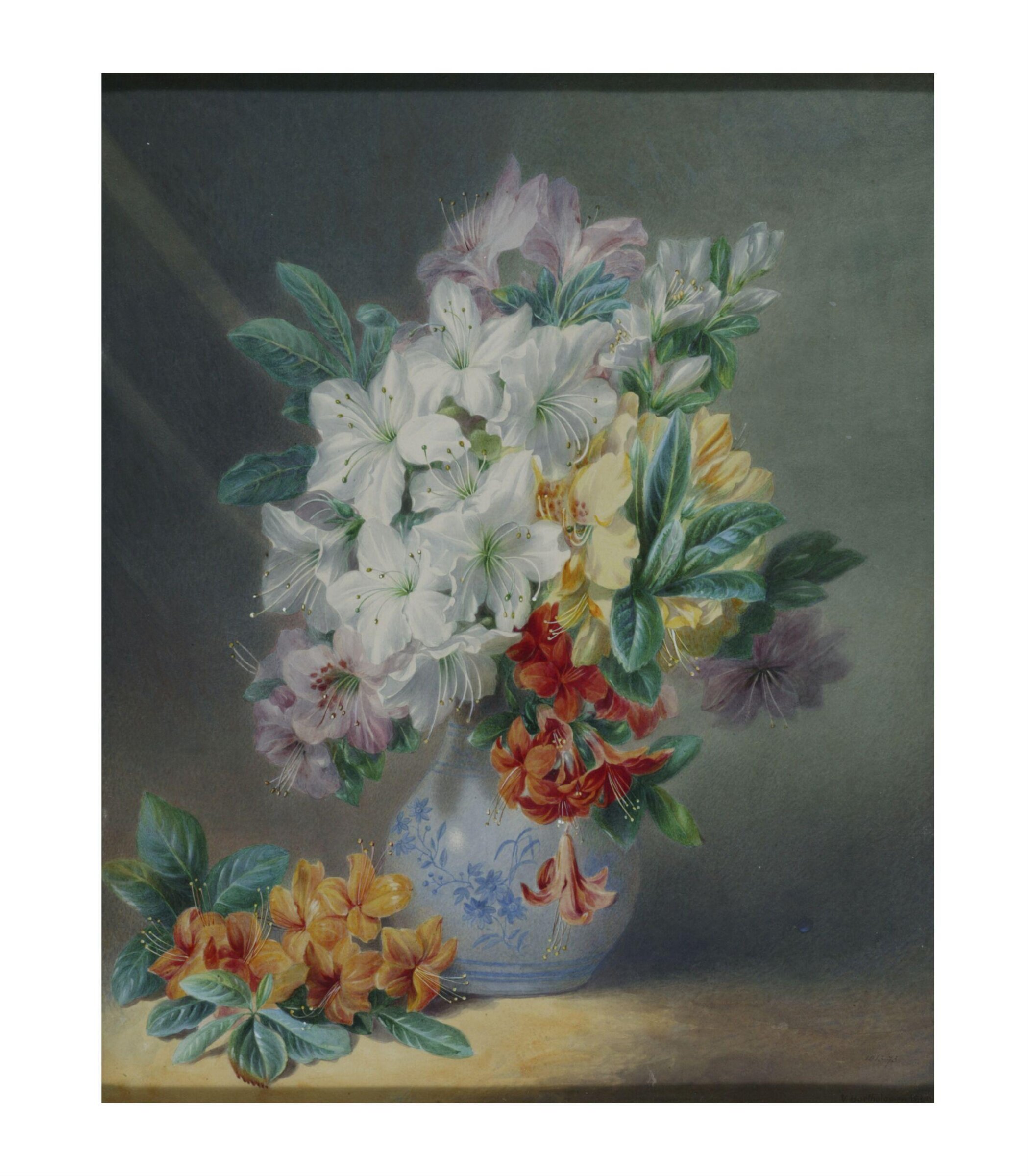 Azaleas, Valentine Bartholomew, 1840