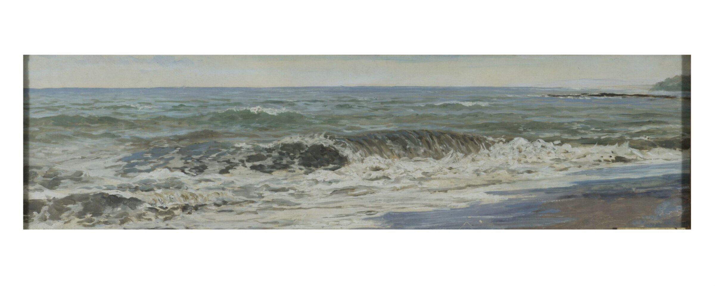 Seascape: Criccieth, Frederick William Hayes, late 19th century