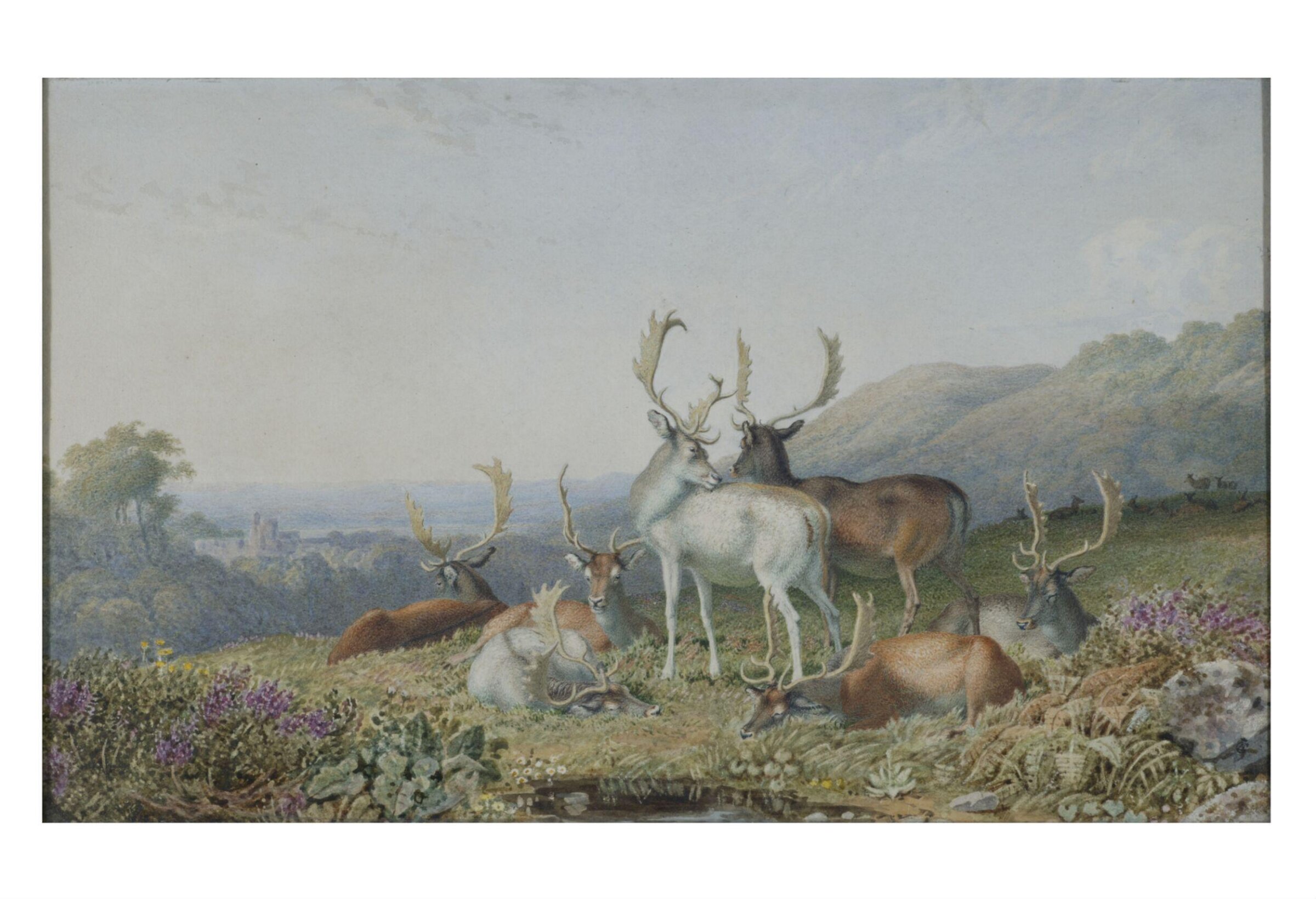 Deer in a Landscape, George Barret, ca. early 19th century