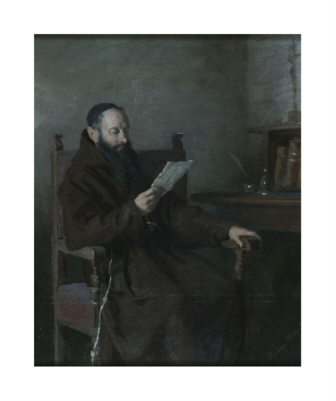 A Monk reading