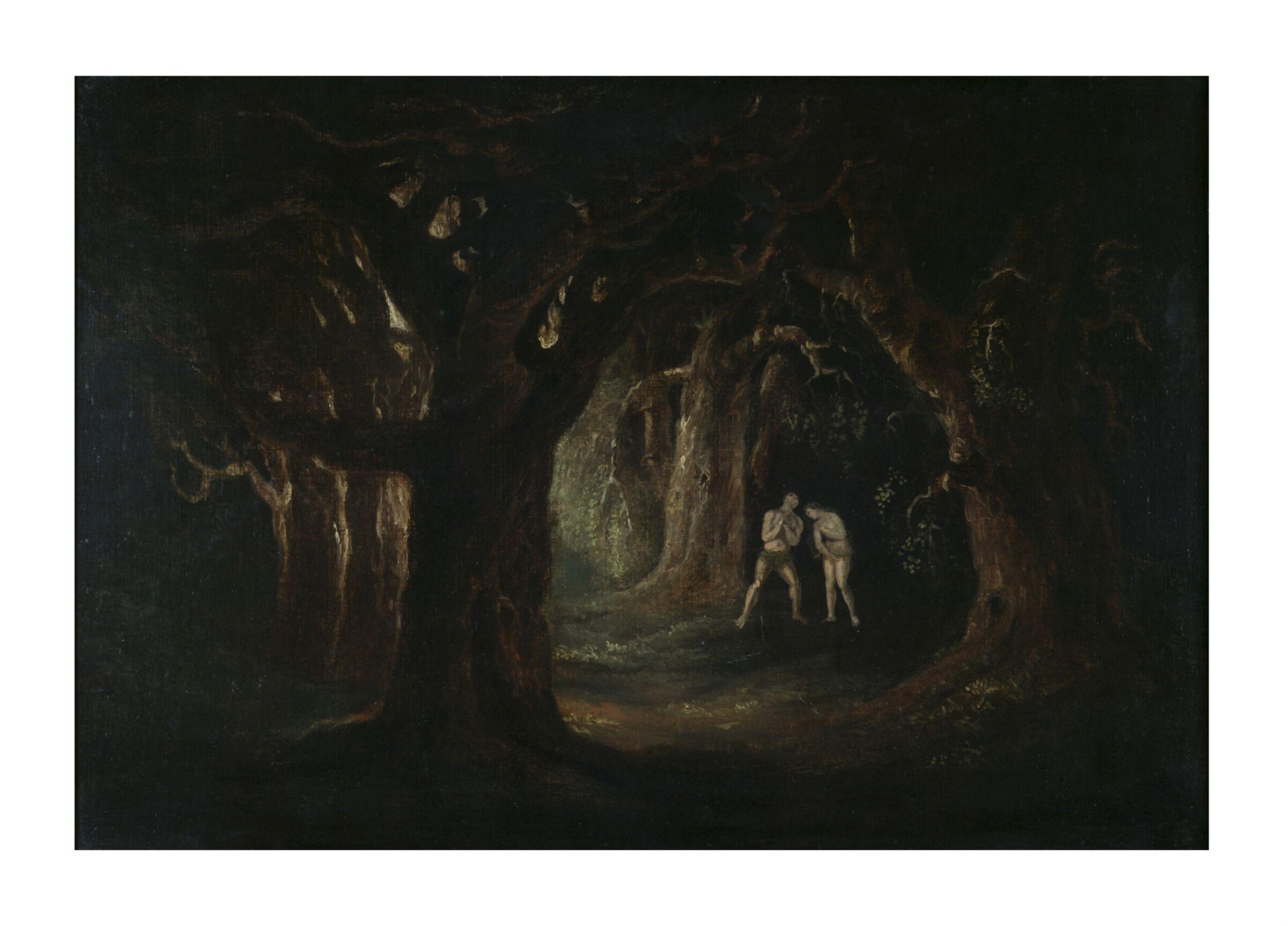 Adam listening to the voice of God the Almighty, John Martin, ca. 1823-ca. 1827