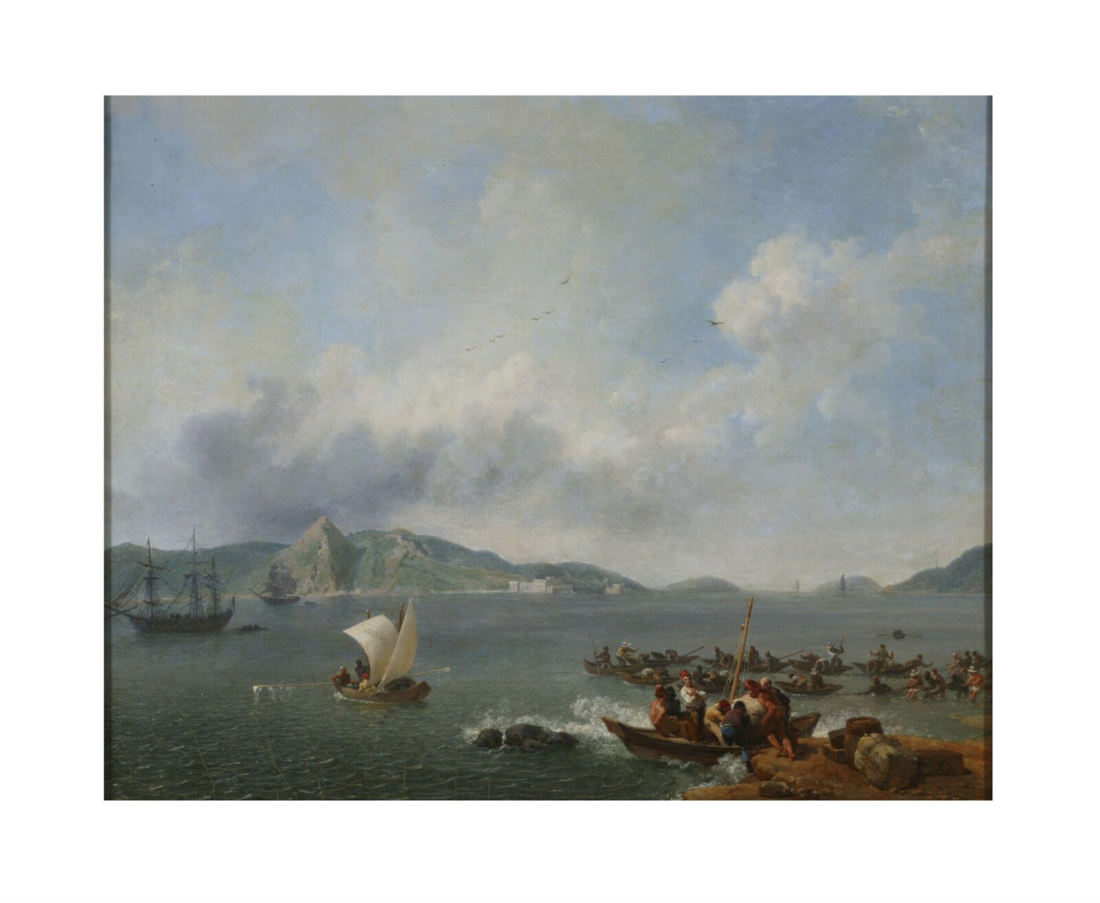 Coast scene, Rio de Janeiro, Nicolas Antoine Tauney, 1817
