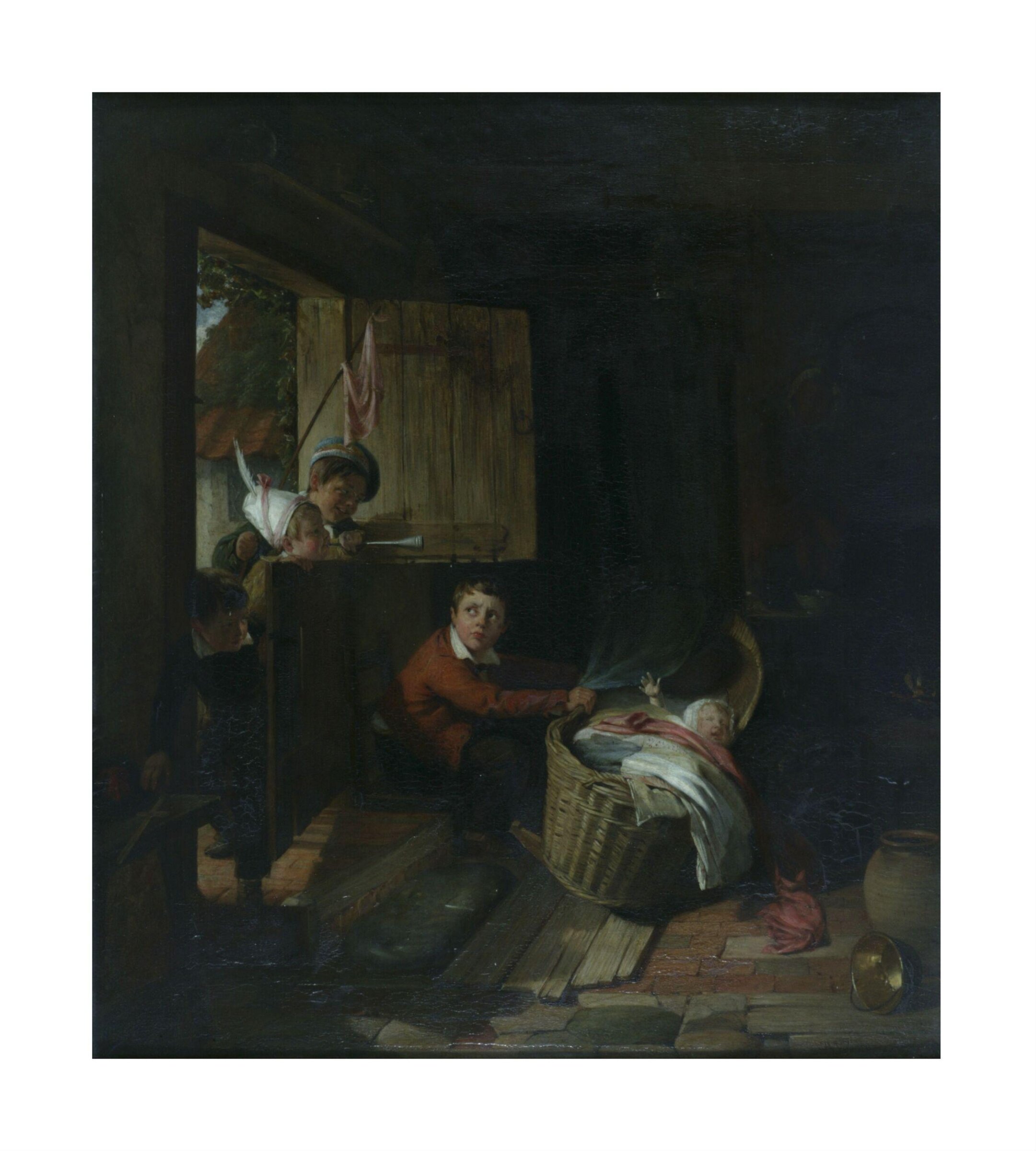 Beating for recruits, Thomas Webster, 1830-1850