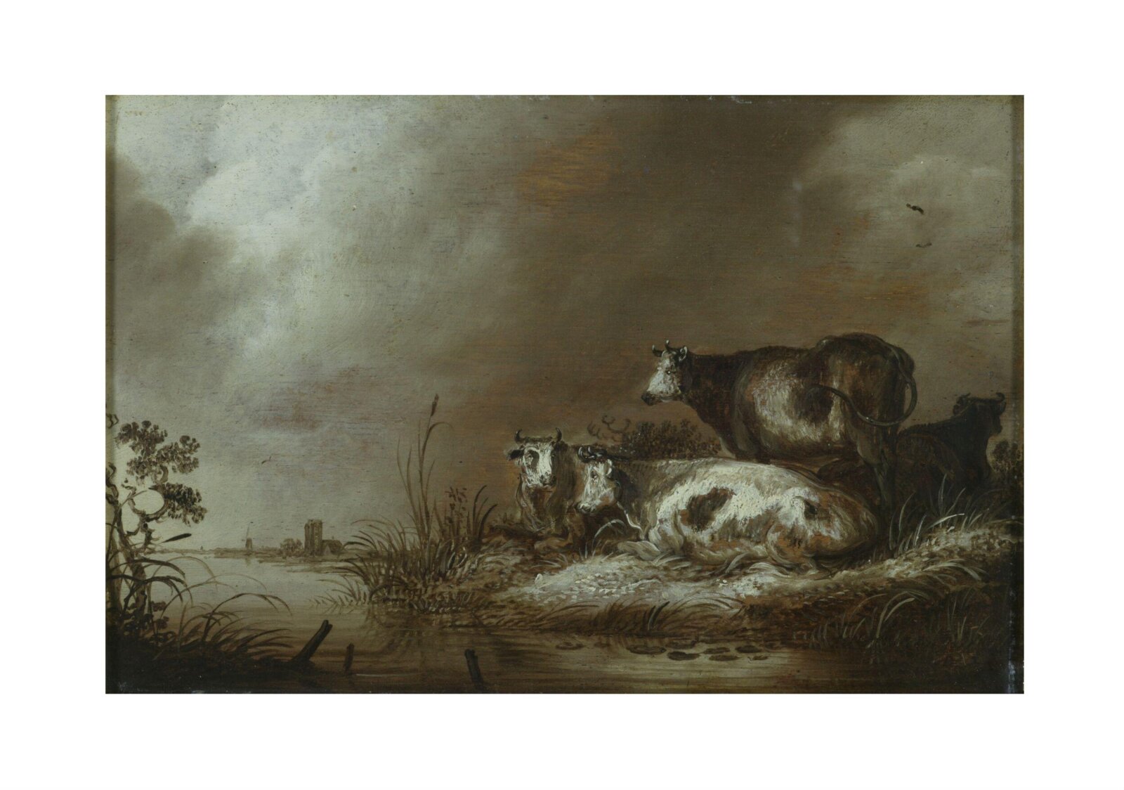 Cattle on a River Bank, Aelbert Cuyp, late 18th century-early 19th century