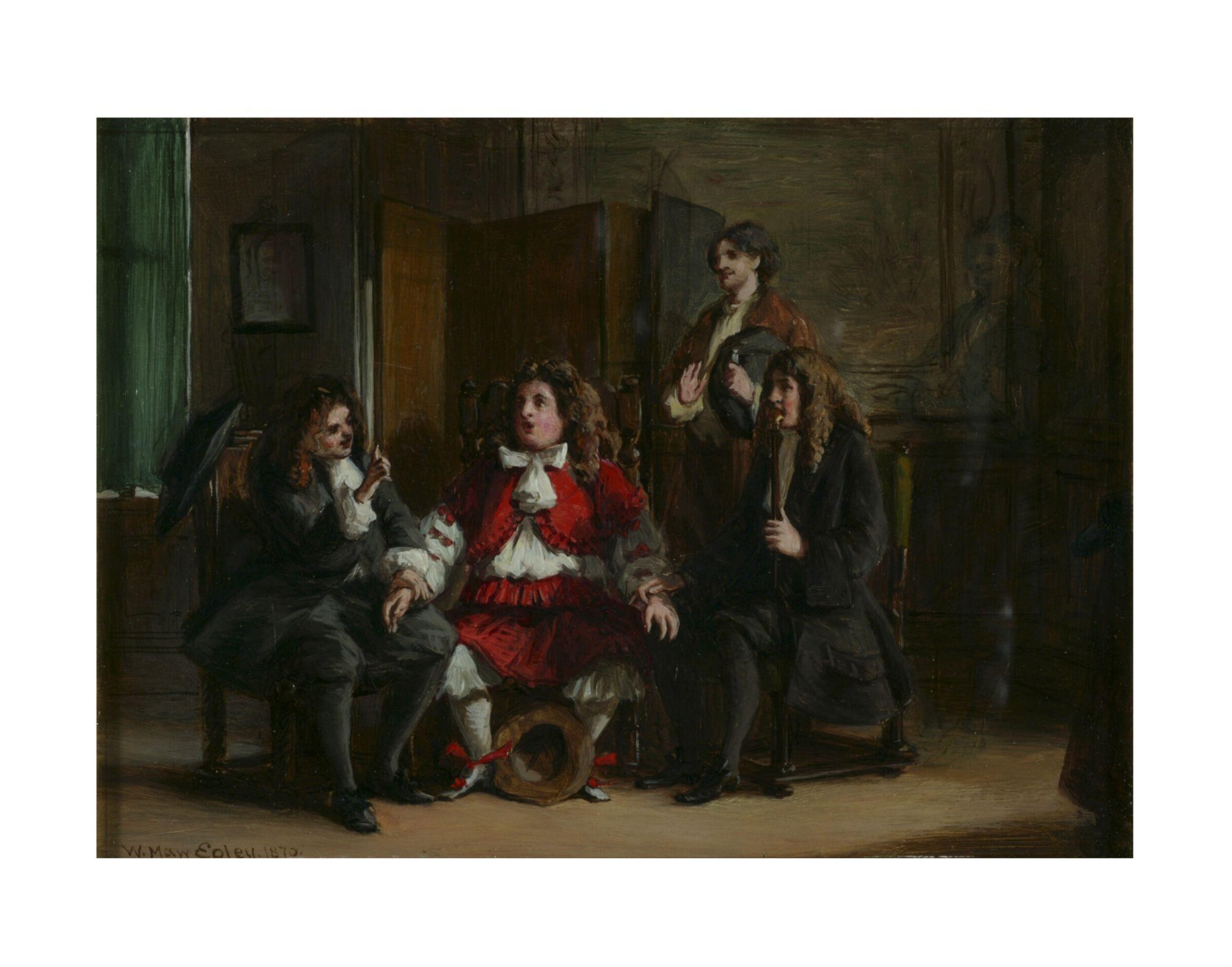 Scene from Molière's 'Monsieur de Pourceaugnac', William Maw Egley, 1870