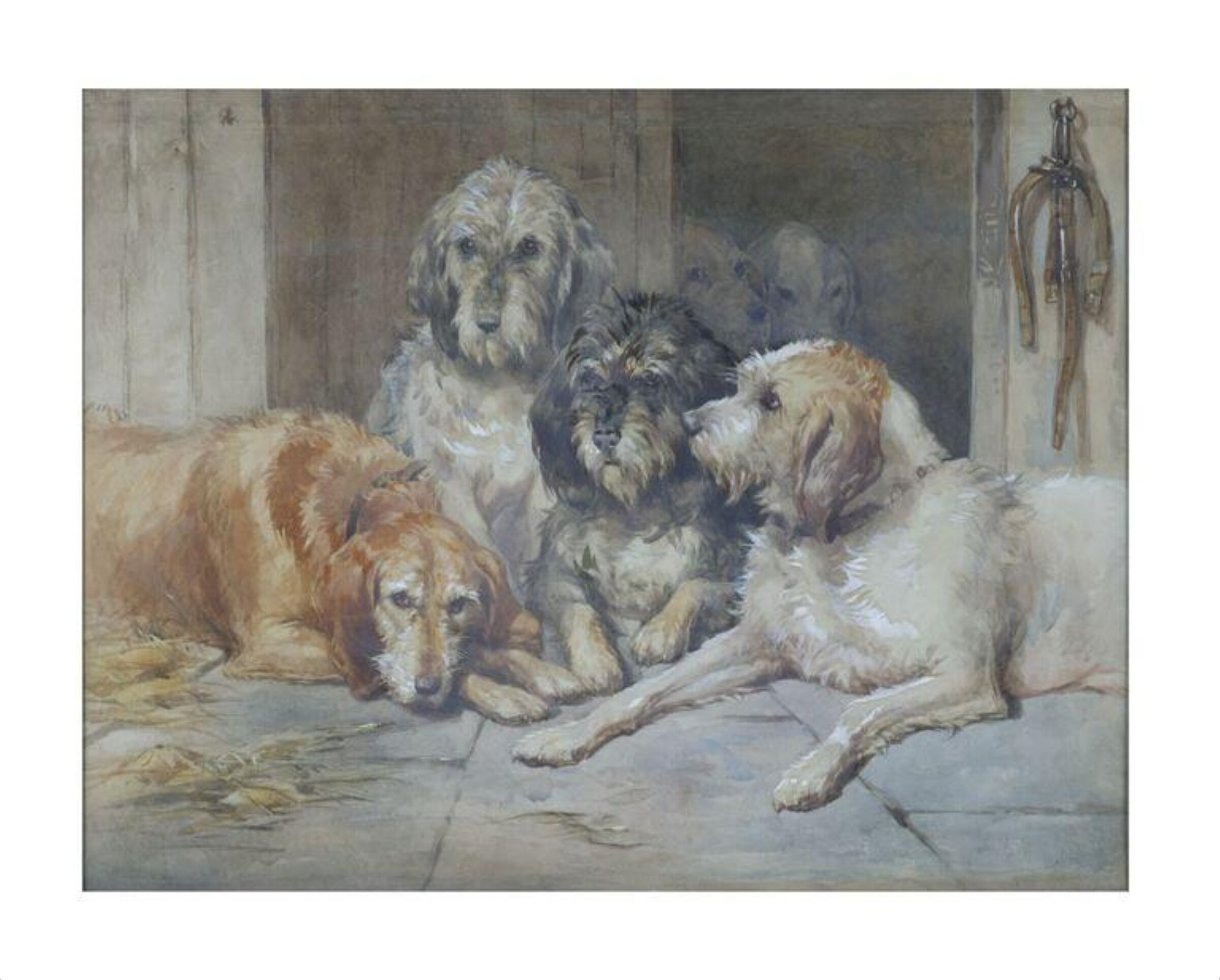 The Otter Hounds, John Frederick Tayler, ca. mid 19th century