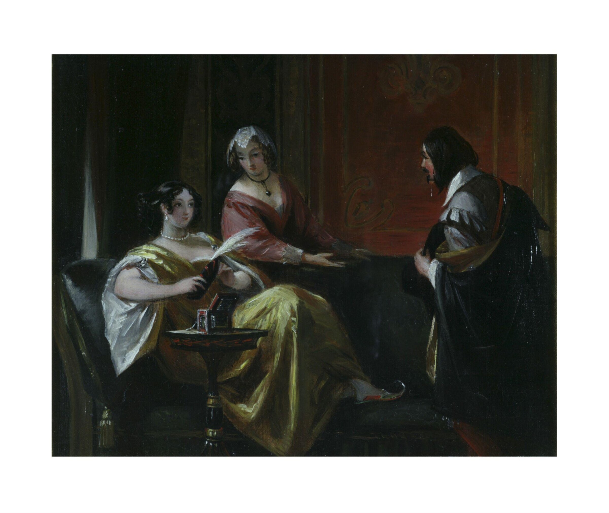 Laura Introducing Gil Blas to Arsenia, Charles Robert Leslie, early 19th century-mid 19th century