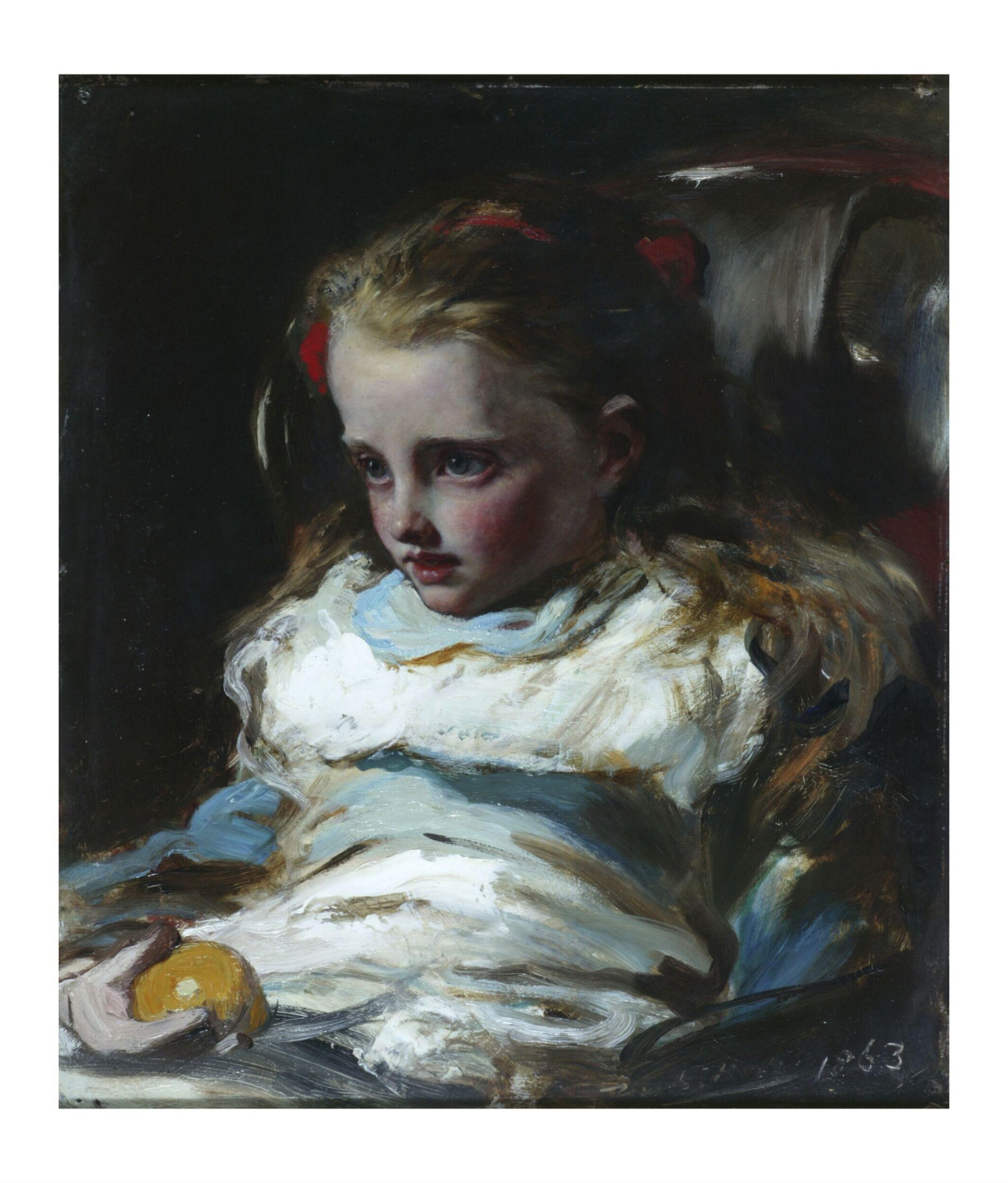 Ellen Sarah Gibbs as a little girl, Frank Holl, 1863