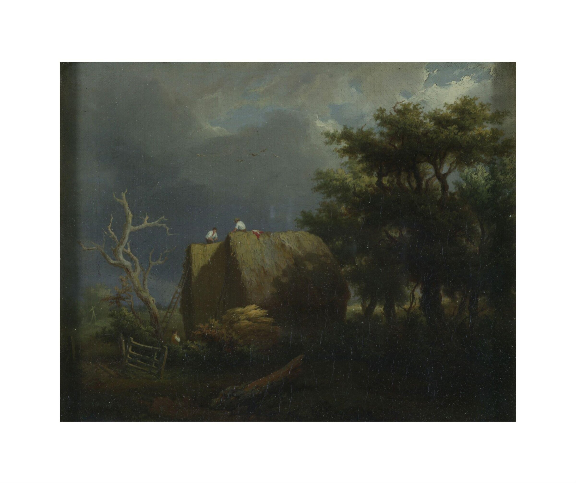 Landscape with Haystack, Patrick Nasmyth, 1800-1831