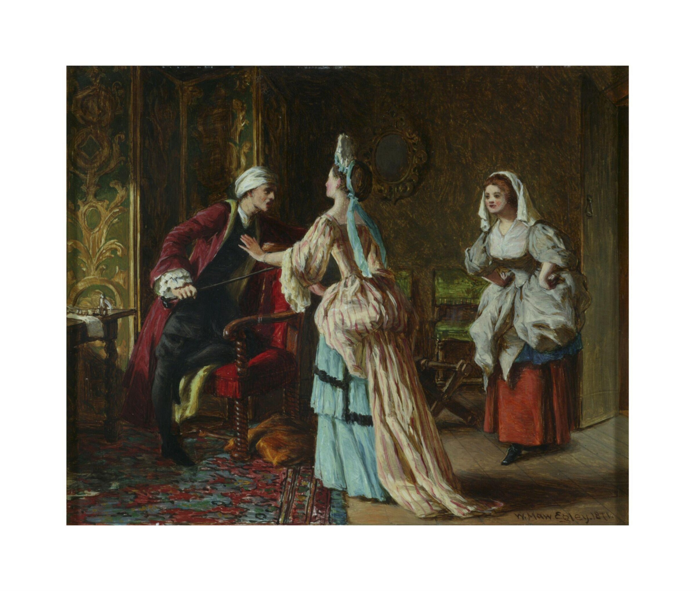 Scene from Molière's 'Le Malade Imaginaire', William Maw Egley, 1871
