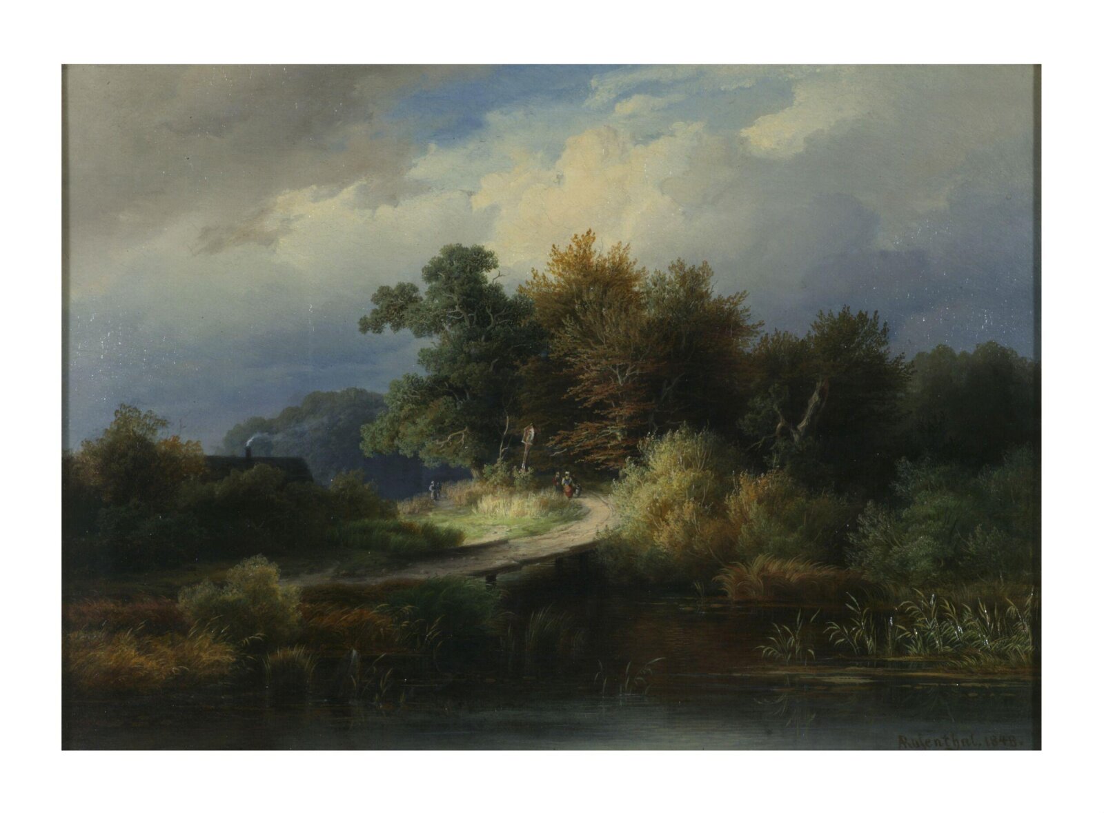 The Foot Bridge, August Rosenthal, 1848