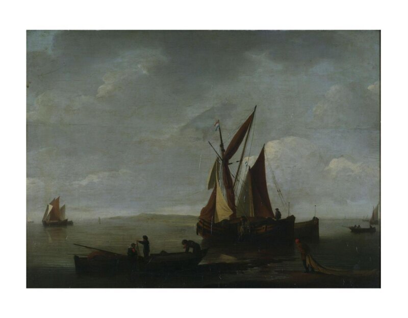 Sea Piece with Fishing Boats
