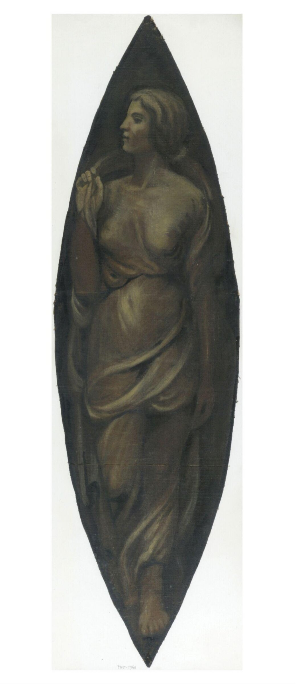 Standing Female Figure (decorative panel), Francis Wollaston Moody, 1850-1882