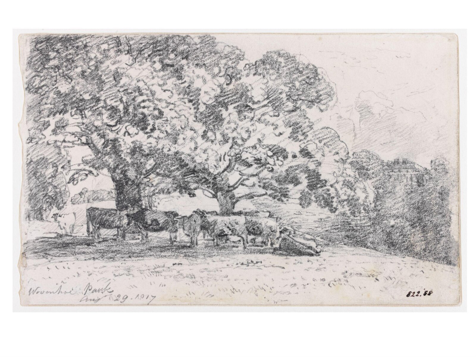 Wivenhoe Park, Constable, 1817, August 29