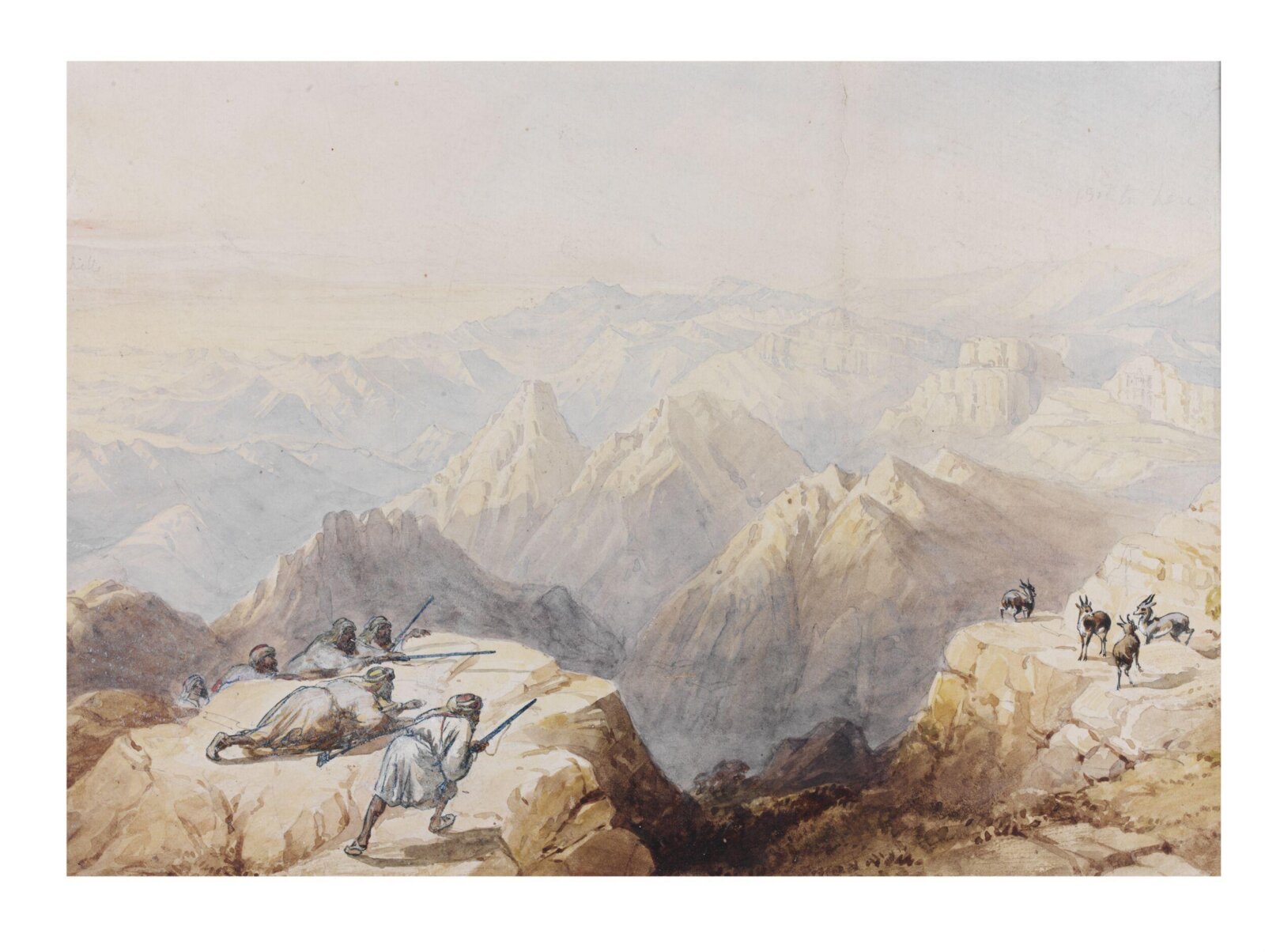 View from Mount Hor, William Henry Bartlett, 1845-1848